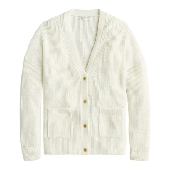 J.Crew V-Neck Cotton-Blend Cardigan Sweater Sz XXS BS950 - Picture 4 of 12